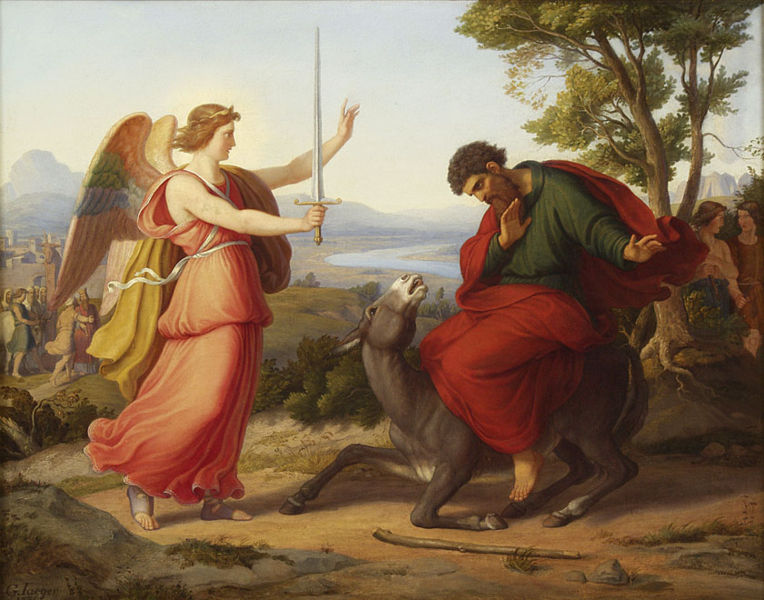 Bileam und der Engel. Gustav Jaeger, 1836